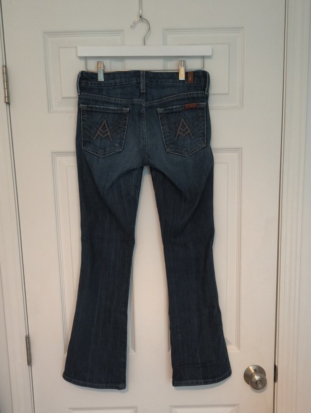 7 For All Mankind Dark Indigo Flare Jeans